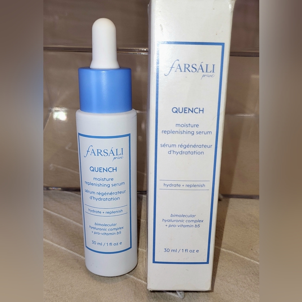 Farsali Quench Moisture Replenishing Serum - Blue and White